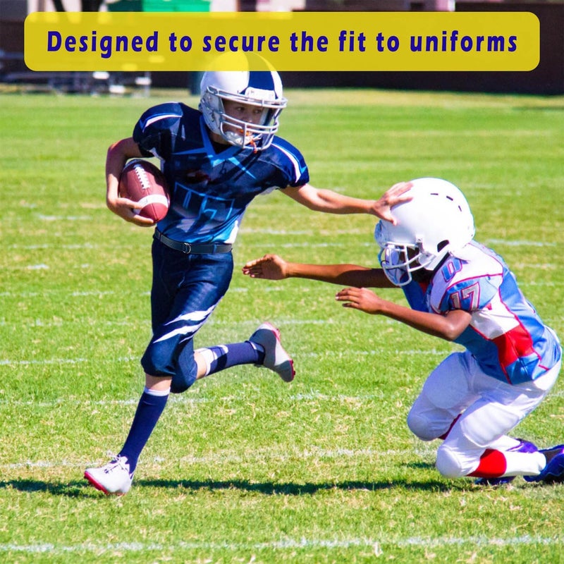 Clocean Web Football Belt with Two Stainless Steel D Rings 52' Football Pants Belt for Men Women Kids Youth Boys Girls - Image 5